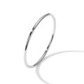 Douyin European and American simple gold titanium steel 3mm coil bracelet cold wind women's thin round wire plain ring bracelet.