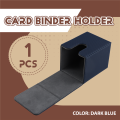 Card Case Deck Box Sleeved Cards Deck Game Box for Yugioh Binders: 100+, Drak Blue.