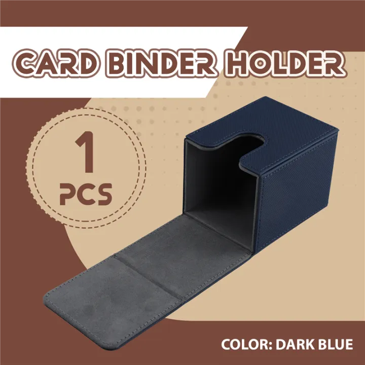 Card%20Case%20Deck%20Box%20Sleeved%20Cards%20Deck%20Game%20Box%20for%20Yugioh%20Binders:%20100+,%20Drak%20Blue%20-%20Image%206
