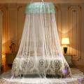 Mesh Hung Dome Mosquito Net Bed Canopy Princess Decor Fits Crib Twin Double Full Queen Bed Kids Baby Girls Cartoon Canopy.