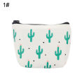 New Cactu Print tudent Keychain Pencil Cae Zipper torage Coin Pouch Mini Bag.
