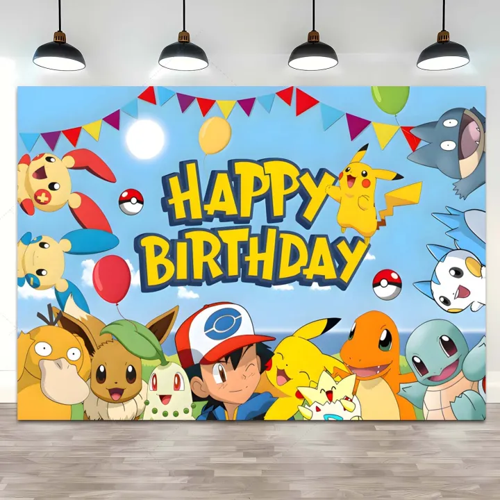 Happy%20Birthday%20Party%20Pokemon%20Backdrop%20Decoration%20Kids%20Boy%20Baby%20Shower%20Pikachu%20Anime%20Photography%20Background%20Banner%20Vinyl%20Poster%20-%20Image%203