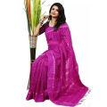 One colour jum saree of women's(purple).