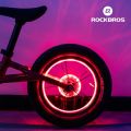 ROCKBROS Bicycle Wheel Hub Light Waterproof Smart 12 LED Colorful Flash Light Safety Warning Fit Balance Children Bike/MTB Bike. 