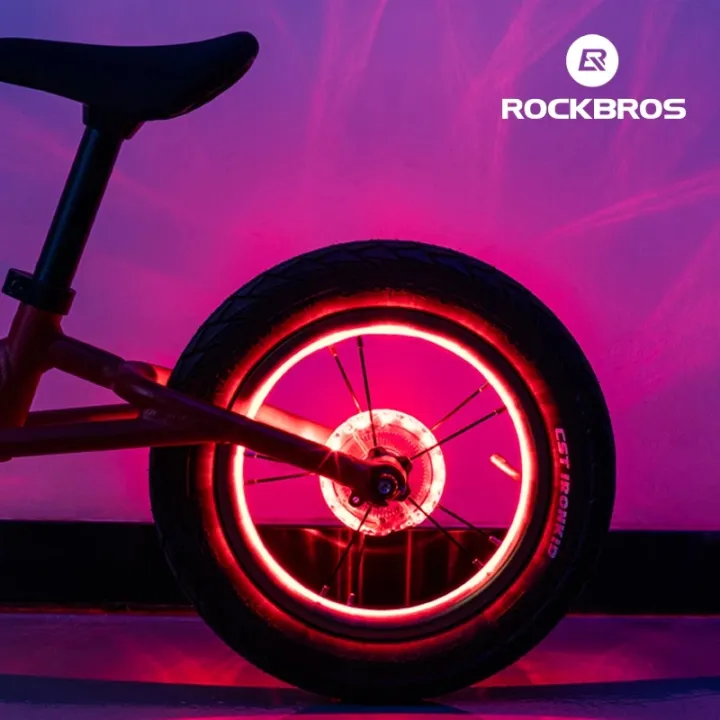 ROCKBROS%20Bicycle%20Wheel%20Hub%20Light%20Waterproof%20Smart%2012%20LED%20Colorful%20Flash%20Light%20Safety%20Warning%20Fit%20Balance%20Children%20Bike/MTB%20Bike%20-%20Image%207
