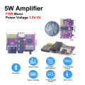 DC 3.5V-5V 5W Bluetooth 5.4 Mono Amplifier Decoder Board MP3 Player TWS 3.5mm AUX Module Receiver DIY Handmade Speaker. 