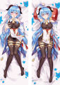 Genshin Impact Equal Body Pillow Ganyu Keqing Qiqi Walnut Eula Anime Long Pillow Two-dimensional Gift. 