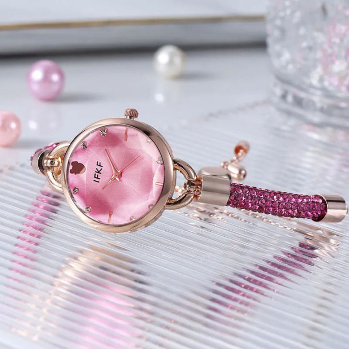 Foreign%20Trade%20Live%20recommend%20French%20Simple%20Temperament%20Watch%20Women's%20Fashionable%20and%20Fresh%20Style%20Bracelet%20Watch%20-%20Image%202