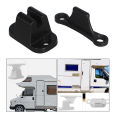 Door Retainer Kit T Shape Door Stop Retaining Catch Latch Black. 