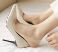 Ultrathin Invisible Shallow Mouth Nonslip Silk Socks for High Heels Shoes Ice Silk Thin Half-Palm Suspender Sock Slippers. 