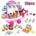 Hello Kitty Ice cream truck toy mini ice candy trolley home play learning toy candy car ice truck candy trolley ice candy cart house brain game kids toys.
