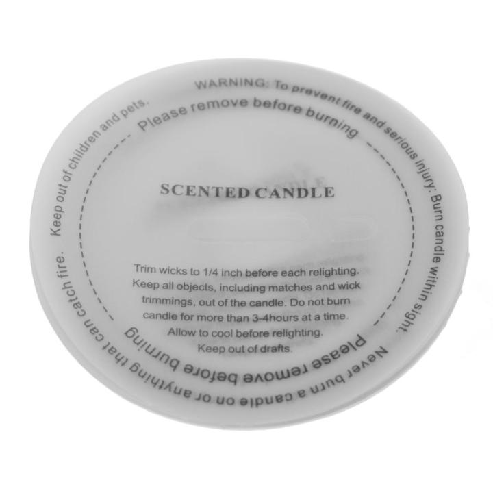 Stickers Proof Candle Label Sulfuric Acid Paper Dust Cup Sticker Round DIY Candle Manual