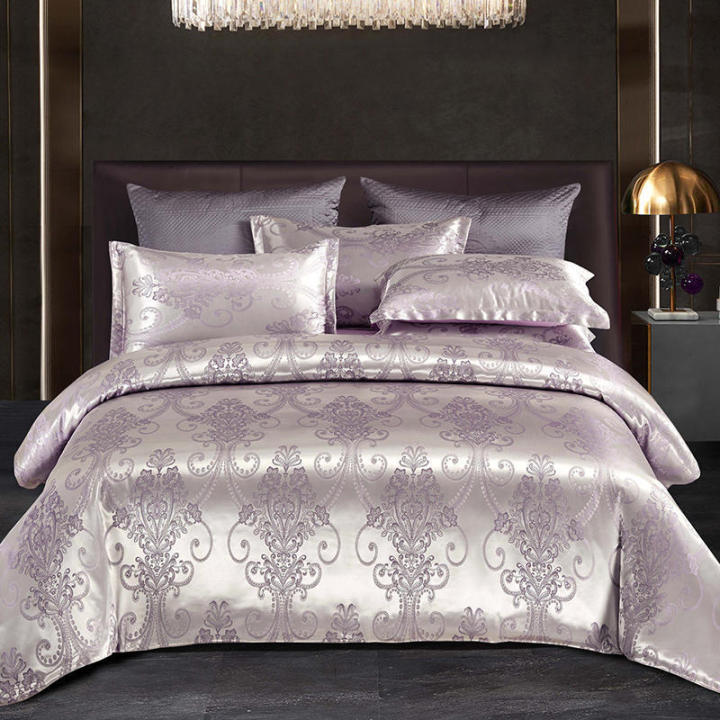 The%20new%20tribute%20satin%20jacquard%20four-piece%20set,%20light%20luxury%20bed%20four-piece%20set,%20four-piece%20bed%20sheet%20four-piece%20set,%20foreign%20trade%20quilt%20cover,%20pillow%20cover%20three-piece%20set%20-%20Image%207