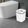Touchless Trash Can Waterproof Toilet Rubbish Bin Waste Bin Electric Garbage Bin for Office Outdoor. 