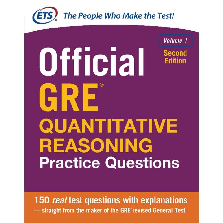 Official GRE Quantitative Reasoning Practice Questions, Volume 1, Second Edition 2nd Edition (White Print)
