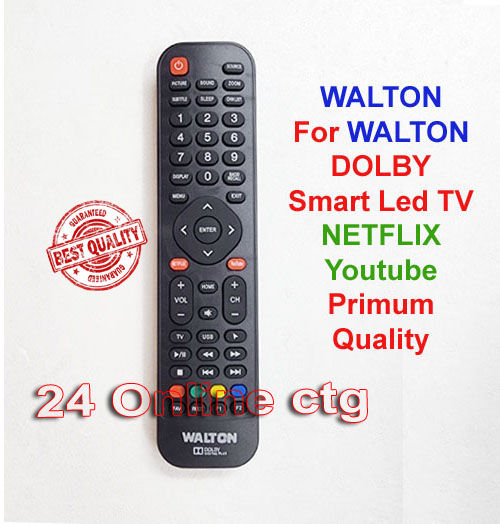 Remote Control for Walton Smart LED TV Remote Control .