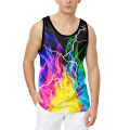 Fashion casual graffiti 3D printed pattern t-shirt men summer funny graffiti sport fitness T shirt male tank tops sleeveless top. 
