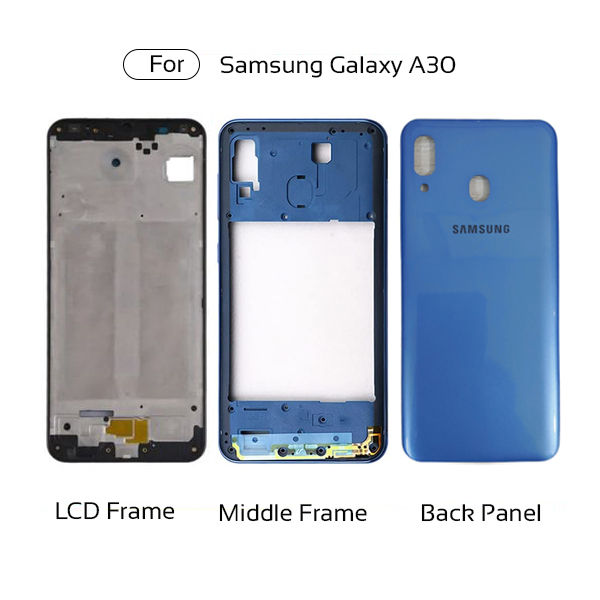 Full%20Body%20Housing%20For%20Samsung%20Galaxy%20A30%20Front%20LCD%20Frame%20Panel,%20Middle%20Bezel%20Frame%20and%20Back%20Panel%20-%20Image%203