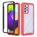 For Samsung Galaxy A32 5G - Clear Case - 2 in 1 Design Shockproof Bumper  - Back Cover Case. 