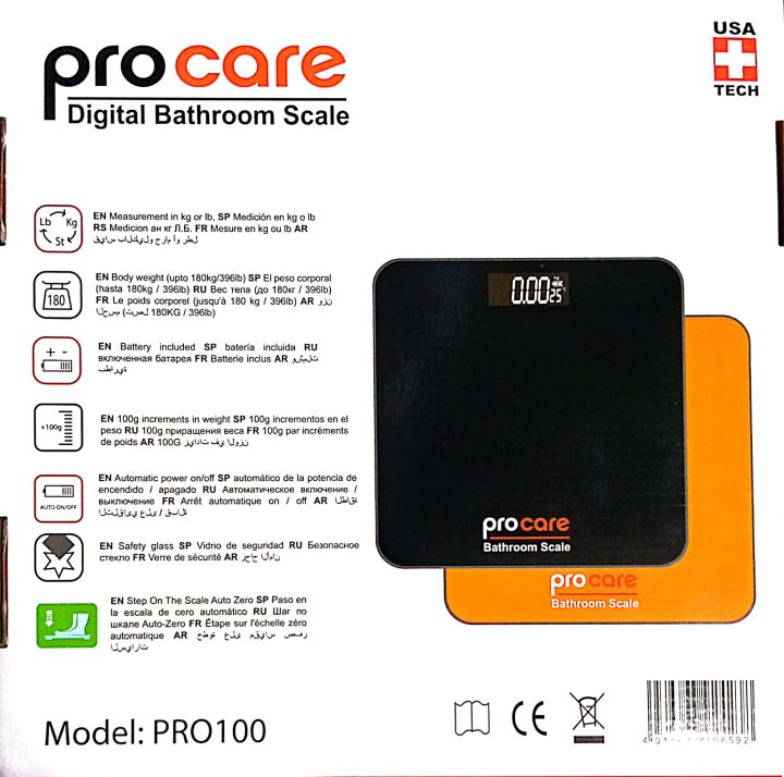 Procare Digital Bathroom Scale_180 Kg