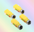 YELLOW Plastic Gear Motor DC 3V 6V 130RPM Gear Motor Dual Shaft Smart Robot Car TT Gear Motor Double Shaft Dual Axis Geared TT Motor For Smart Robot Car Toys Electrical Circuitry & Parts - dc motor.