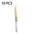 1/5/10Pcs 0.5Mm Random Pattern Reusable Water-based Pens Office Stationery Press-out Refill Writing Pen Black Transparent Cartoon Girl Push Action Neutral Pen.