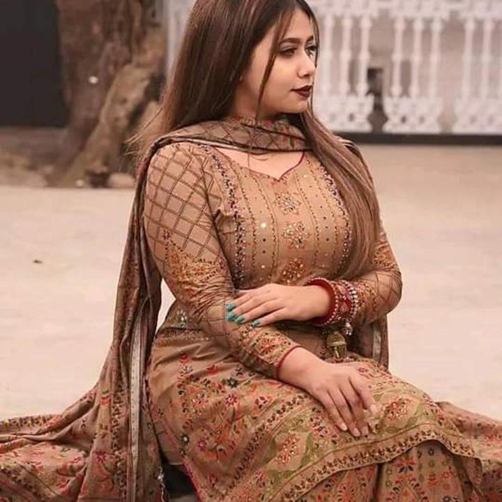 Eid Exclusive Sarara China Linen Gher Three-Piece | Fashionable Collection for Girls/Women - Eid Elegance