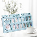 1Pc Infant First Year Picture Frame 12 Month Baby Milestone Photo Frame MY FIRST YEAR Pictures Display Growing Memory Decor.