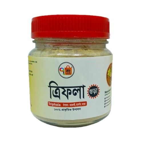 Triphala Powder-100gm. This product is made of natural ingredients. It does not contain any chemicals.