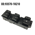Power Window Control Switch Car Window Lifter Switch Button 93570-1R210 Accessories Parts for Accent 2010- 2016.