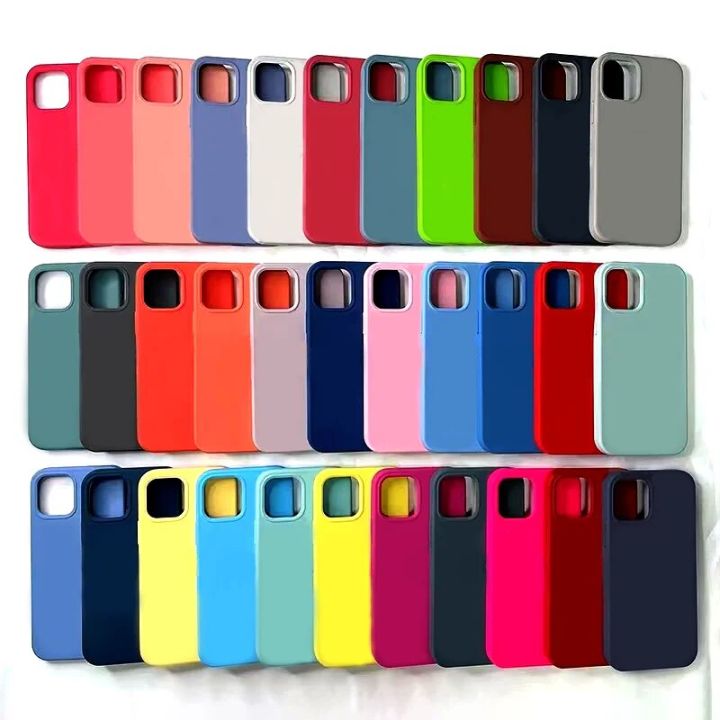 Luxury Original Silicone Case for Apple iPhone 15 Pro 14 11 13 12