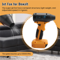 Jet Dry Mini Blower 130000 RPM Blower Jet Fan Wind Speed 4-Speed Control for 18V 20V Lithium Battery, Super Jet Fan Blower.