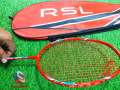 RSL Carbon fiber Badminton Racket - Digital Machin Gadding 30Lbs. 