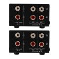 audio signal switcher-2x Audio source signal selector-black.