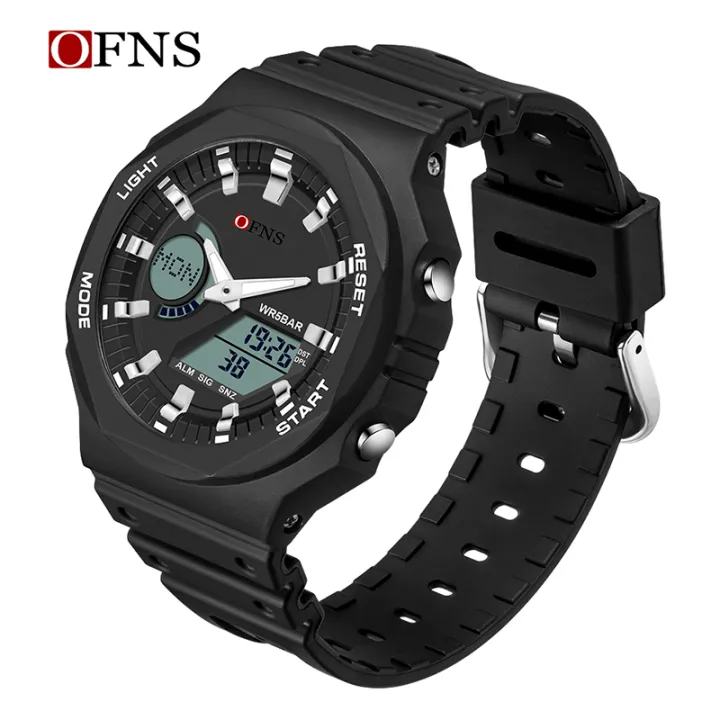 OFNS%20New%20Casual%20Men's%20Watches%2050m%20Waterproof%20Sport%20Quartz%20Watch%20For%20Male%20Wristwatch%20Dual%20Display%20LED%20Digital%20G%20Style%20Relogio%20-%20Image%207