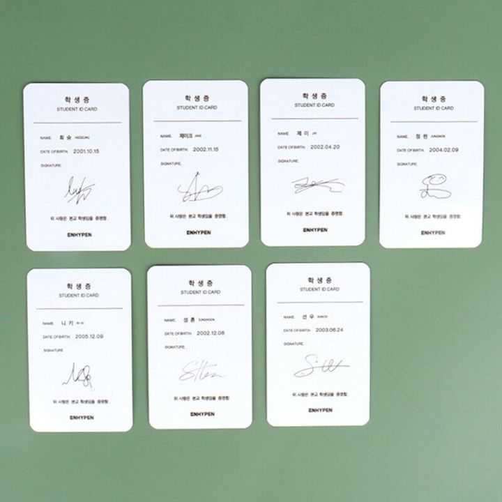%E3%80%90User-friendly%E3%80%91%207Pcs/Set%20Kpop%20ENHYPEN%20Photocards%202021%20Student%20ID%20Card%20Photocard%20Classical%20Lomo%20Cards%20For%20Fans%20Gift%20Collection%20-%20Image%204