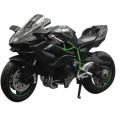 1:12 H2 R Motorcycle Diecast Alloy Model Toy Black Ninja H2R Motorbike Detachable Collection Black. 