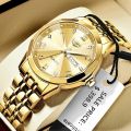 LIGE Ladies Wristwatch Luxury Waterproof Luminous Date Gold Watch For Women Dress Stainless Steel Quartz Women's Watches+Box. 
