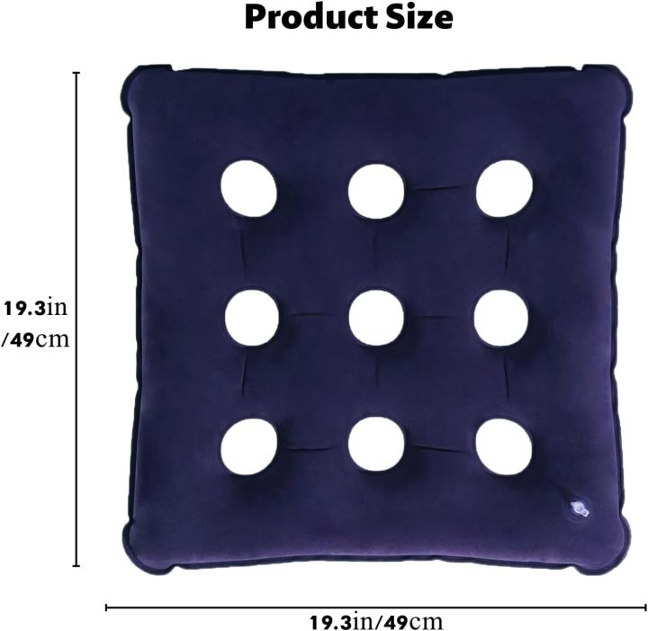 Pressure%20Relief%20Cushion%20for%20Prevention%20Sores,%20Inflatable%20Seat%20Air%20Cushions%20for%20Bottoms%20Flocking%2016%20Holes,%20Square%20Cushion%20Anti%20Bedsore%20with%20Bonus%20Air%20Pump%20for%20Wheelchair%20Office%20Chair%20Car%20-%20Image%203