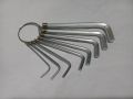 Hexagon 8 Pcs Metric Combination Hex Key Allen Wrench Set 1.5Mm 2.Mm 2.5Mm 3Mm 3.5Mm 4Mm 5Mm 6Mm Keyring Hand Bicycle Repair Screw Driver Tool Set - Screw Driver Set. 