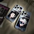 2023 Japan Anime Jujutsu Kaisen Satoru Gojo Geto Suguru Phone Case For iPhone 15 14 13 12 11 Pro Max Luxury laser Gradient Cover.