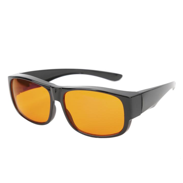 Romeng La Blue Light Blocking Glasses Amber‑Orange Lenses Eyeglasses for Computer Reading TV