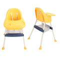 Baby Folding High Chair Height Adjustable Safety Harness Baby Dining Highchair for Infant. 