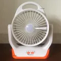 JOYKALY YG-729 Portable Rechargeable LED Light AC/AD Electronic Fan with 8" inches High Speed Blade.