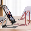 Adjustable Mobile Phone Holder Adjustable Foldable Portable Stand Foldable Portable Support Stand Full Metal For Mobile Phone. 