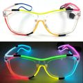 10 Colors Fashion EL Wire Neon LED Sunglasses Bar Dance DJ Bright Flashing Sun Glasses Men Light Up Eyewear. 