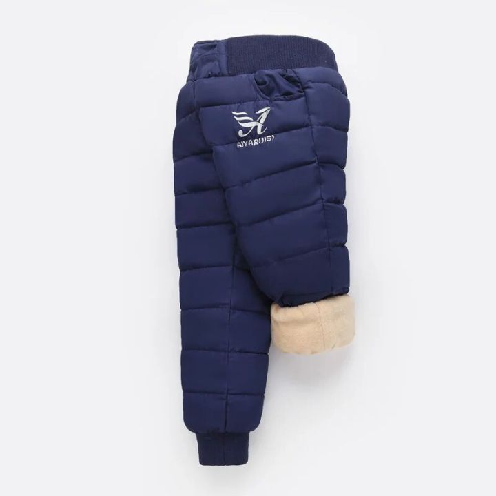Winter%20Boys%20Thick%20Cotton%20Pants%20Fleece%20Padded%20Warm%20Trousers%20Kids%20Waterproof%20Ski%20Pants%2010Y%20Elastic%20High%20Waisted%20Baby%20Girls%20Pant%20-%20Image%203