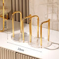 Luxury Gold Disposable Paper Cup Storage Holder Water Tea Cups Dispenser Rack Shelf With Longer Stick Coffee Mug Display Stand. 
