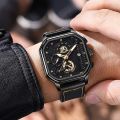 TRSOYE Brand New luxury fashion leather belt watch wrist-watch for men. 