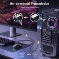 UGREEN DP to HDMI 2.1 8K 4KCable 60Hz 240Hz Display Port Zinc Alloy Shell with Braided Mesh Black for Monitor HDTV Projector Laptop Desktop Computer Graphics Card,Dell, Lenovo, HP(DP input and HDMI output).